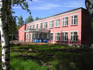 Входная группа Красногорская средняя школа. 