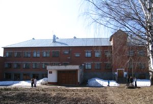 Входная группа Большекиварская средняя школа им. М.Г. Селезнева. 