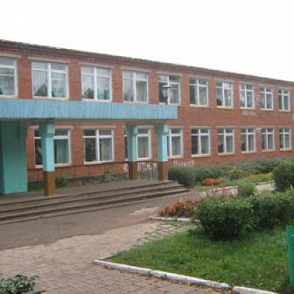Входная группа Кигбаевская средняя школа. 