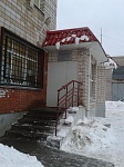 Входная группа Детская поликлиника 7 Ижевска (детская поликлиника ГКБ 7, МСЧ №7).  Буммашевская,  96